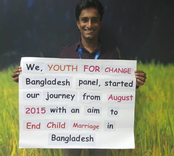 Shawon is currently studying in the Department of Anthropology at Jahangirnagar University, Bangladesh and has always considered child, early and forced marriage to be an obstacle for the greater development of society. His passion for preventing this issue led to him joining Youth For Change and he hopes that with the support of the Youth For Change platform his message will reach a wider audience. Read all blogs from Shawon.