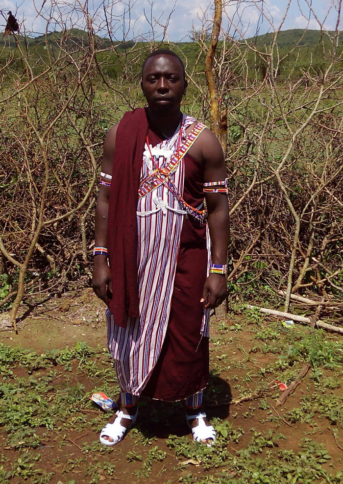 Francis in traditional Moran dress.