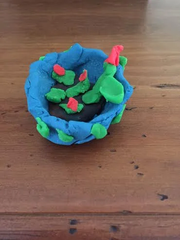 Play-Doh art created by my granddaughter.