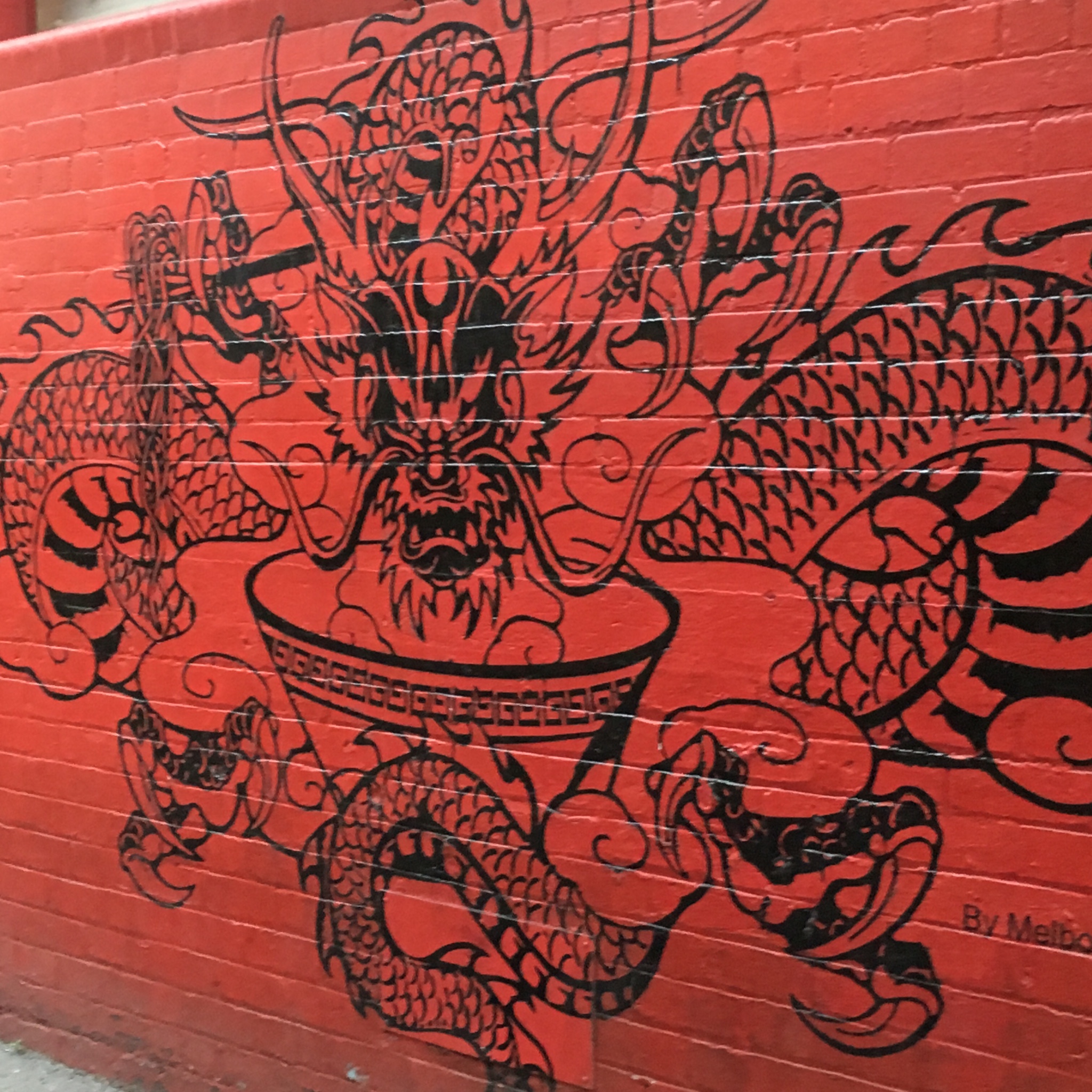 wall, Chinatown, Melbourne, Year of the Monkey