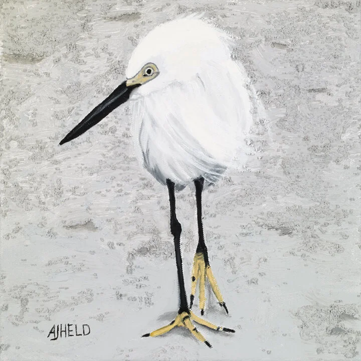 BABY EGRET (10x10)