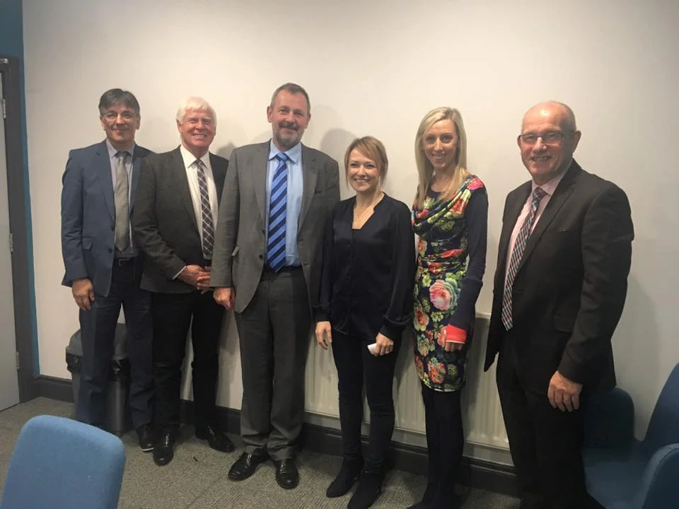 Stephen McNally (Southern Trust), Stanley Abraham (Links Counselling Service) Richard Pengelly (Dept of Health), Laura Wylie (Links Counselling service), Carla Lockhart (Upper Bann MLA), John Wilkinson (N.I Health Trust)