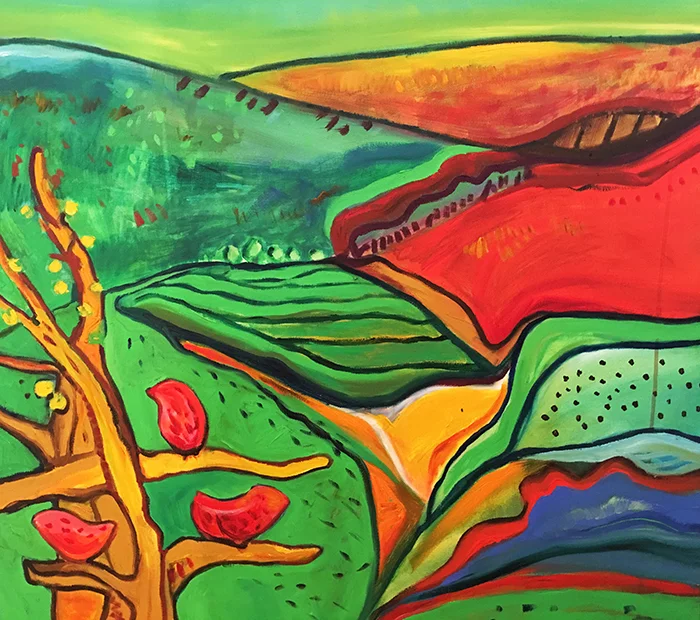 38. African Splendour 2015 (70 x 70 cm) - Gui de Price £350