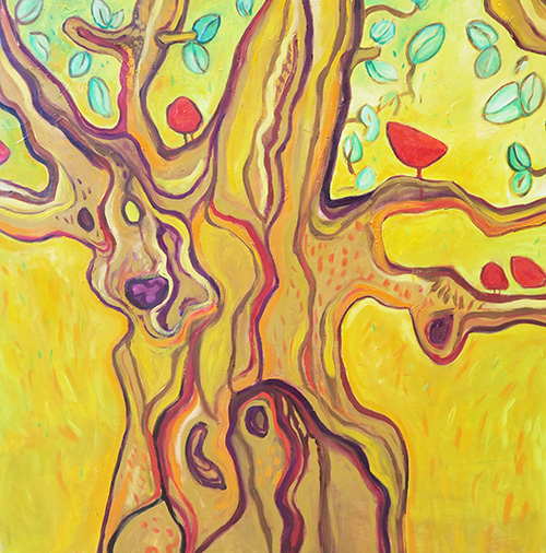 - SOLD - 10. Chuffed Cardinals , 2016 (90 x 90 cm)