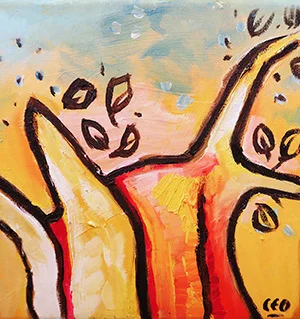 15. Falling 2013 (20 x 20 cm)