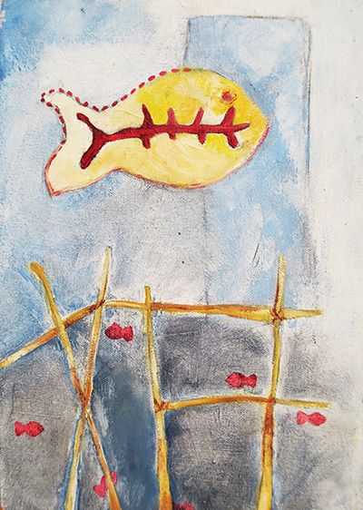 - SOLD - 23. Escape 1998 (20 x 30 x 2cm) 