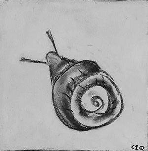 - SOLD - 33. L’Escargot , 2016 (18 x 18 x 3.8cm) 