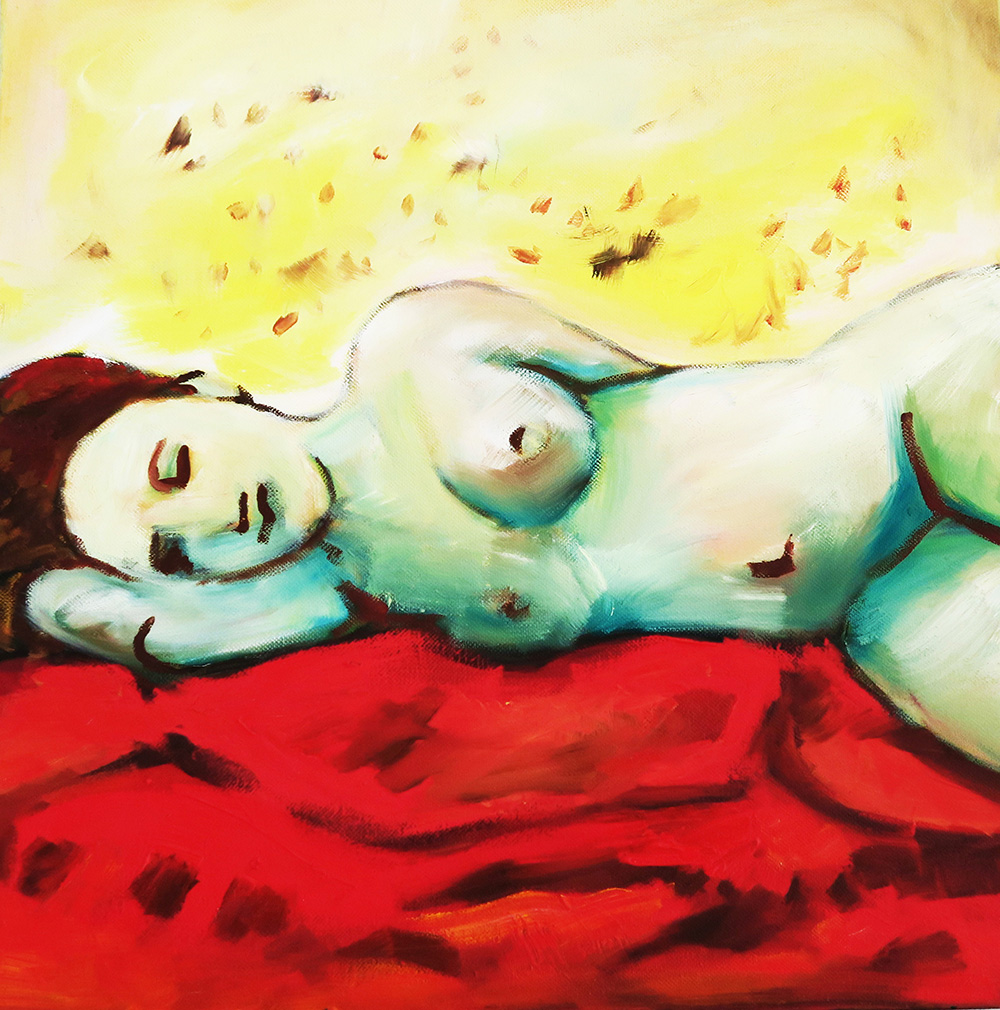 43. Velvet Crush Front , 2012 (40 x 40 x 3.8cm) 