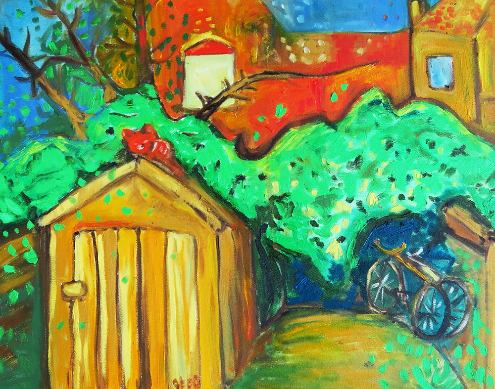38. The Shed, 2016 (51 x 40 x 3.8cm) 