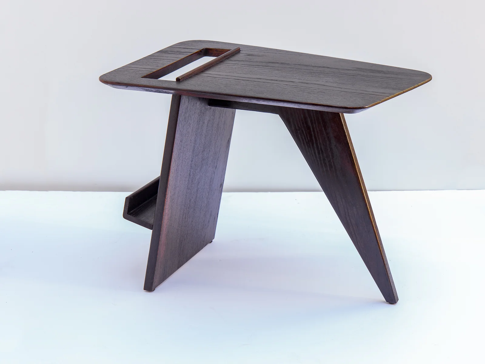 Jens Risom Ebonized Magazine Table