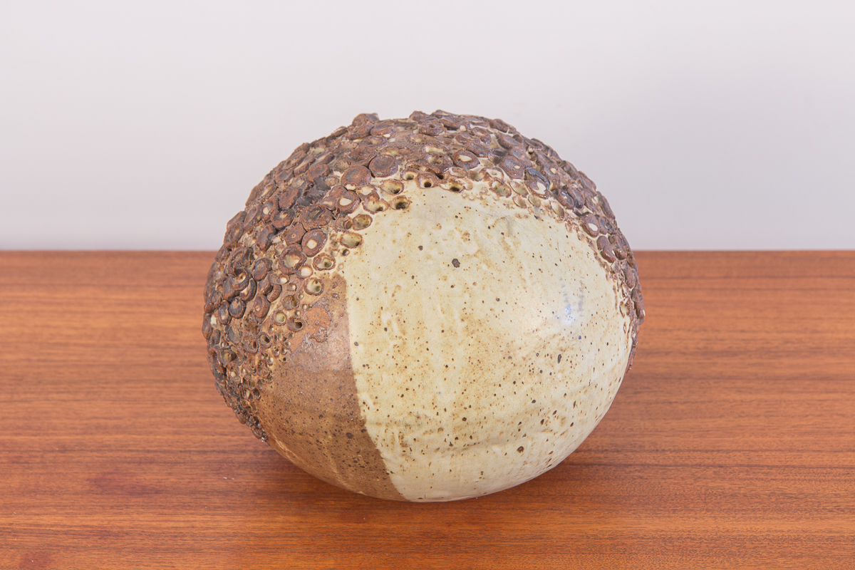 open_air_modern_danish_modern_studio_art_pottery_earthenware_ceramic_table_spherical_sculpture-3.jpg