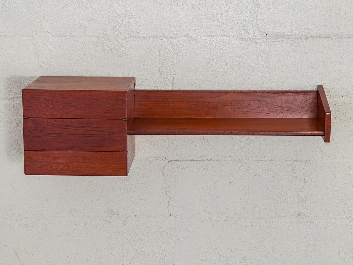 Danish Teak Floating Shelf
