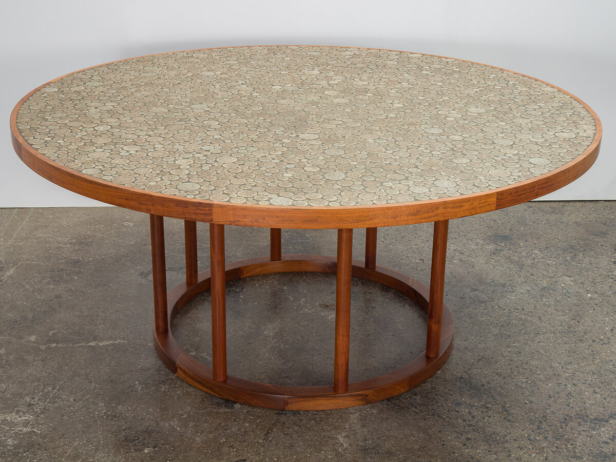 Monumental Martz Coin Tile Dining Table — OAM