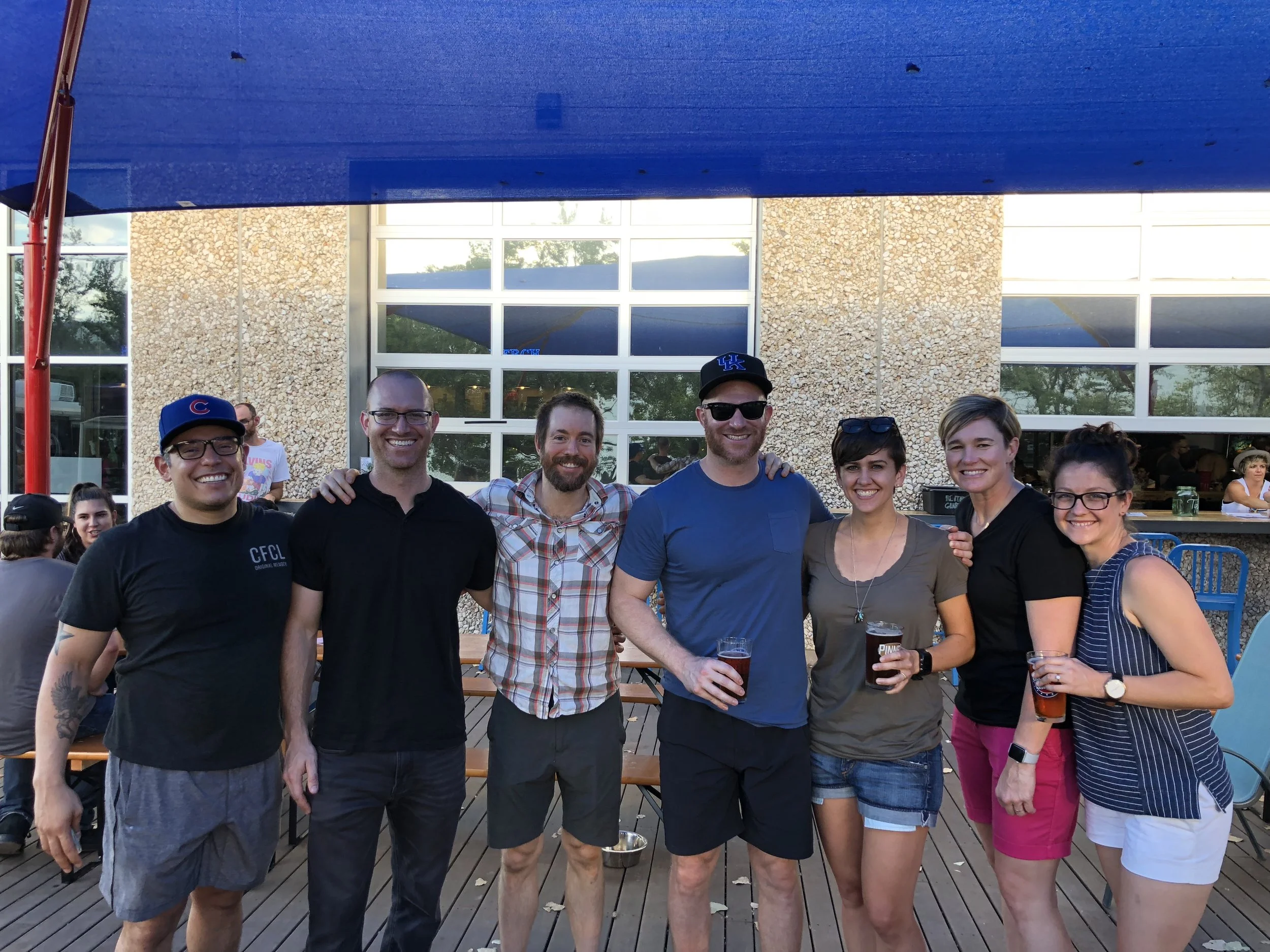 Manny, Adam, Kyle, Blake, Andi, Lisa, Leah