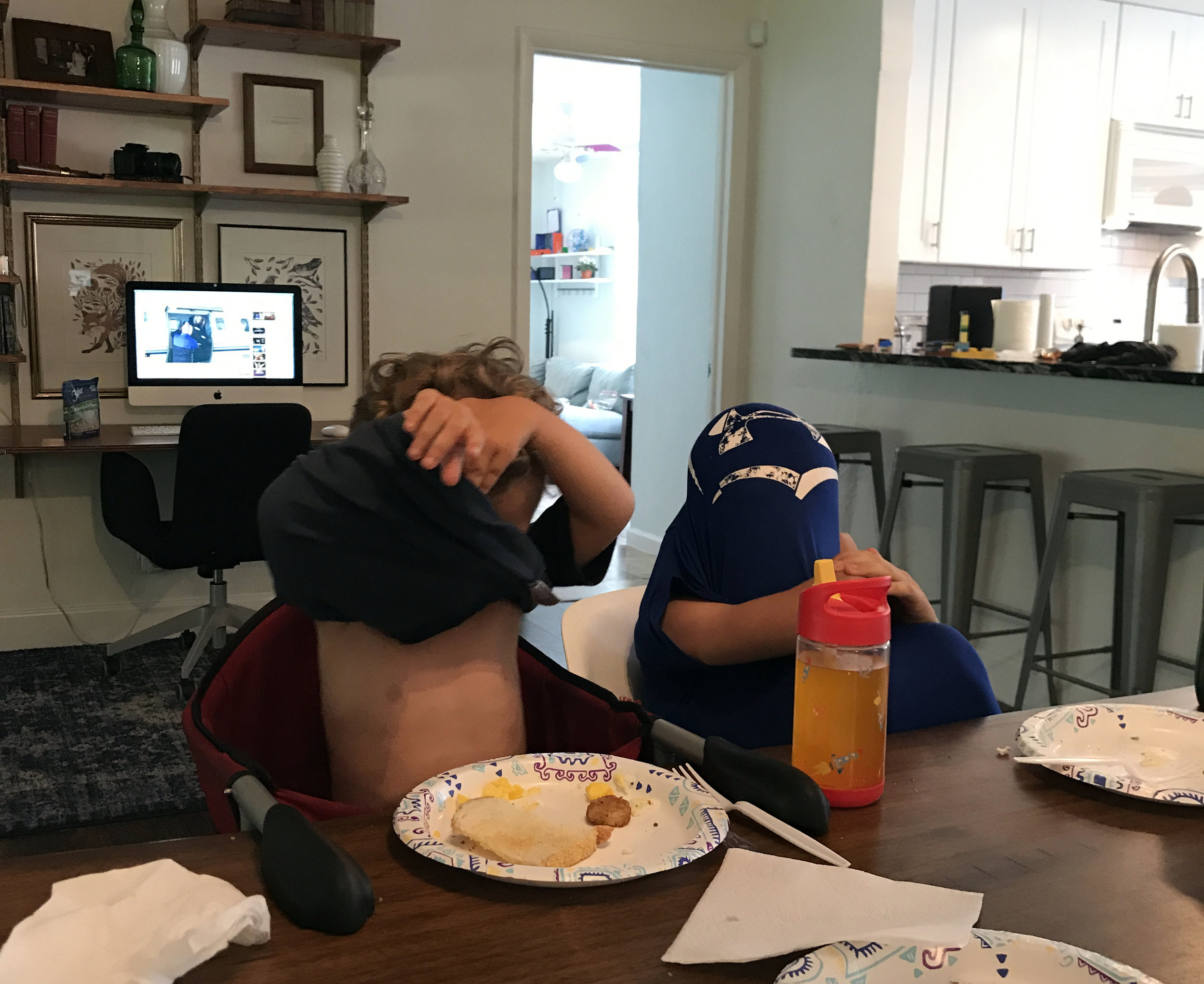 *actual picture of a recent Family Worship time...