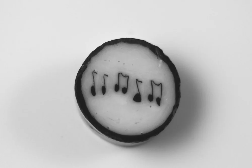 Music Notes Murrine Chip