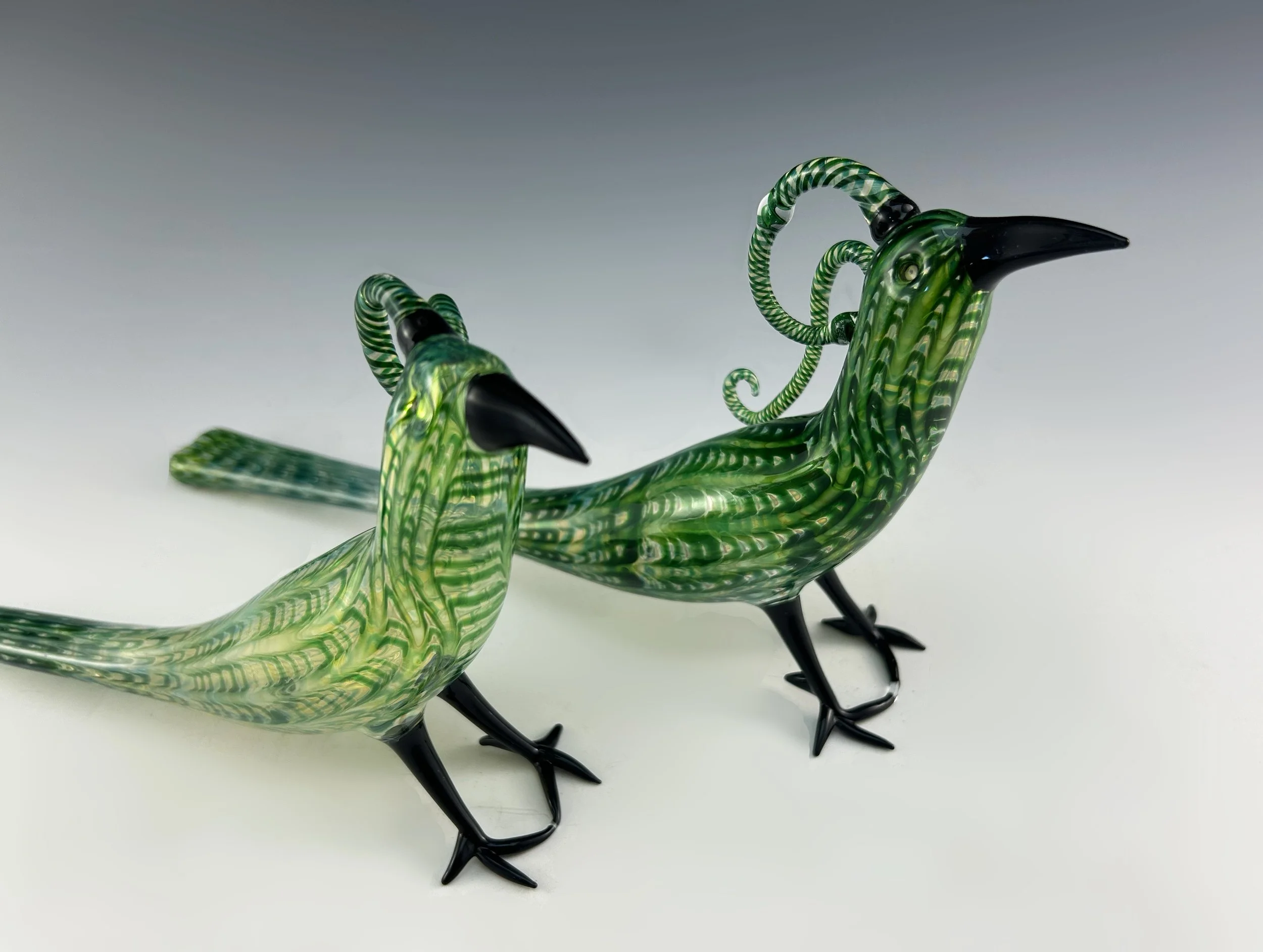 Green Feathered Bird Pair 2024 - 2.jpg