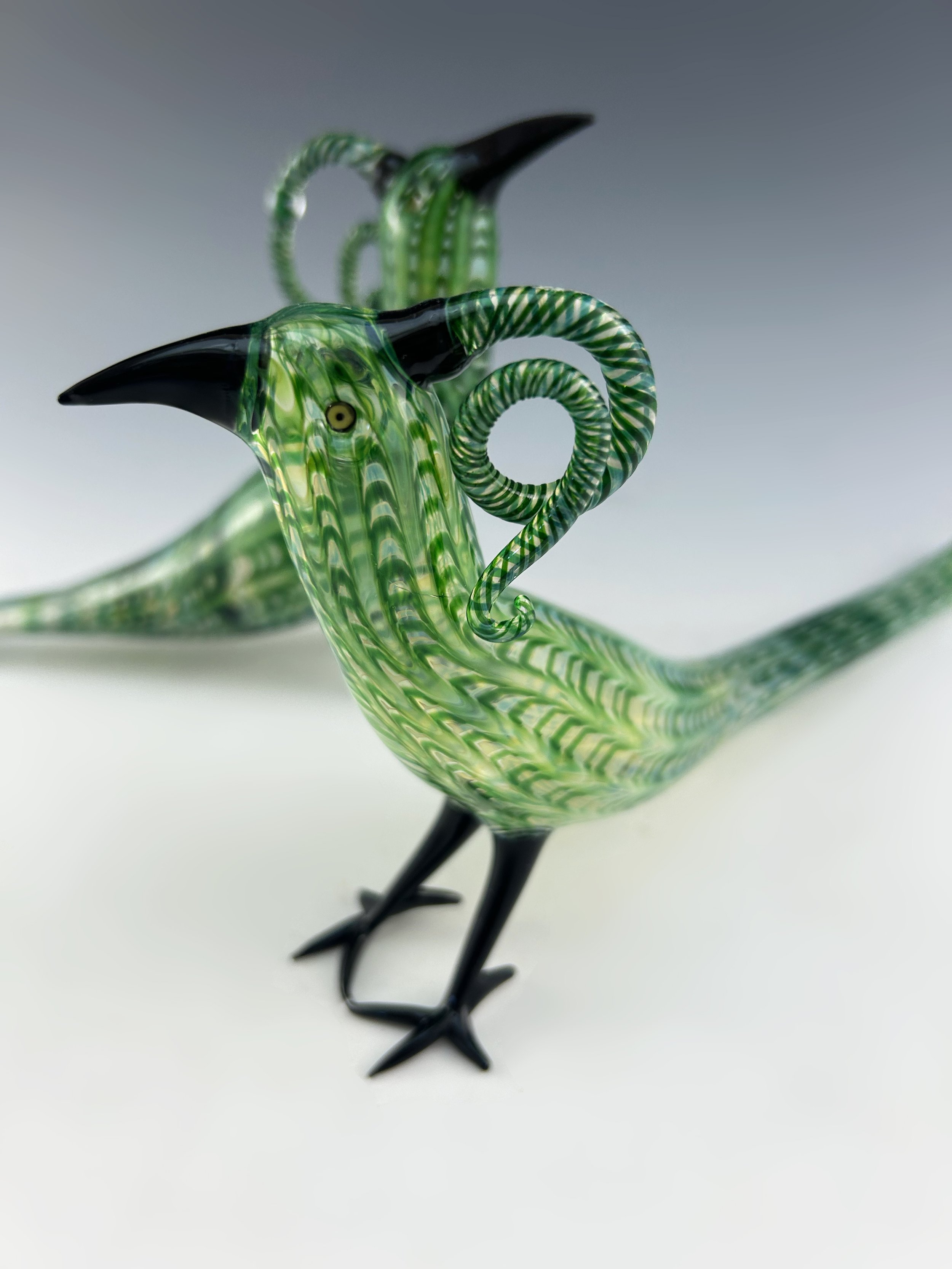 Green Feathered Bird Pair 2024 - 3.jpg