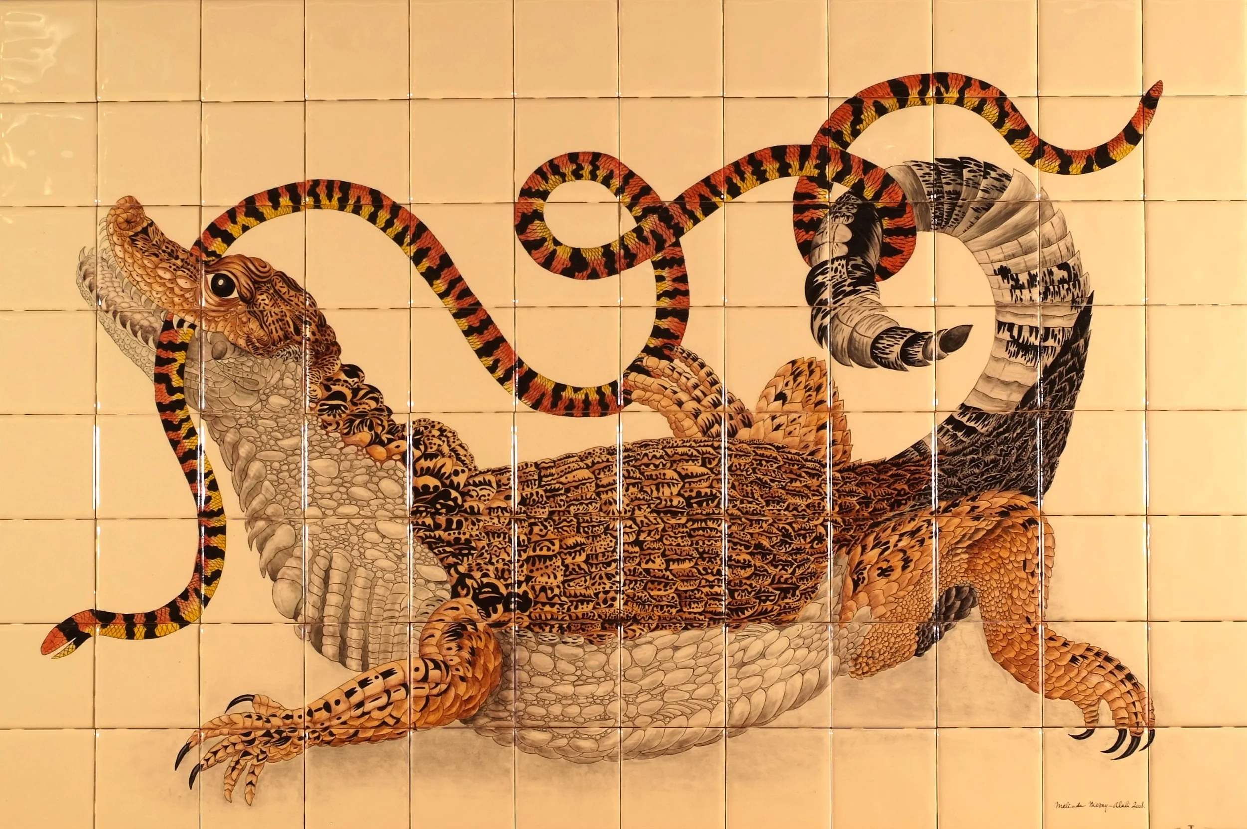 Alligator - 34 x 51 in, 87 x 130 cm