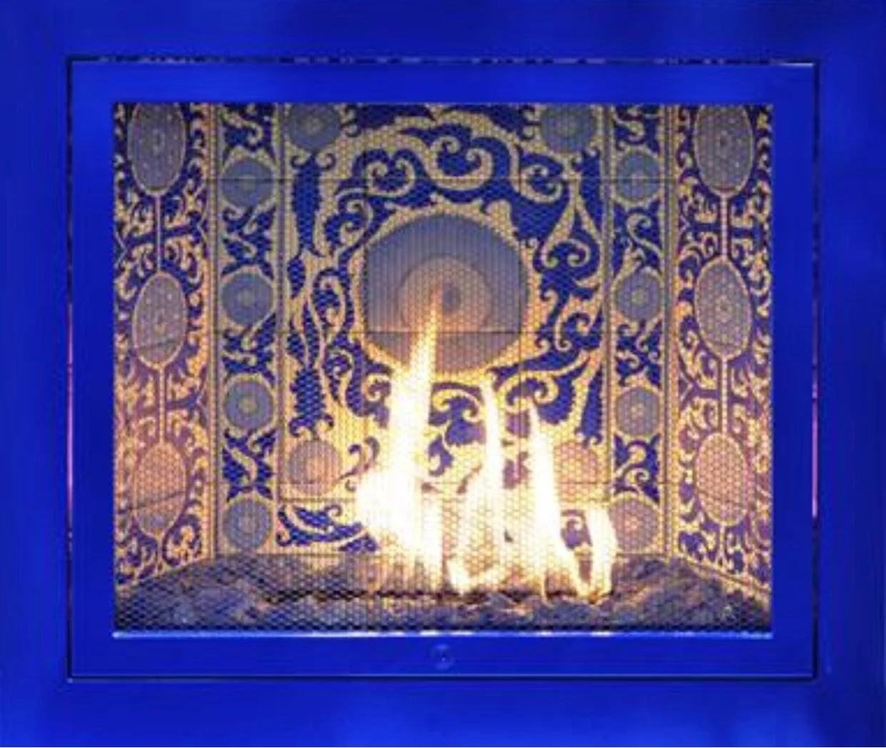 Blue Fireplace