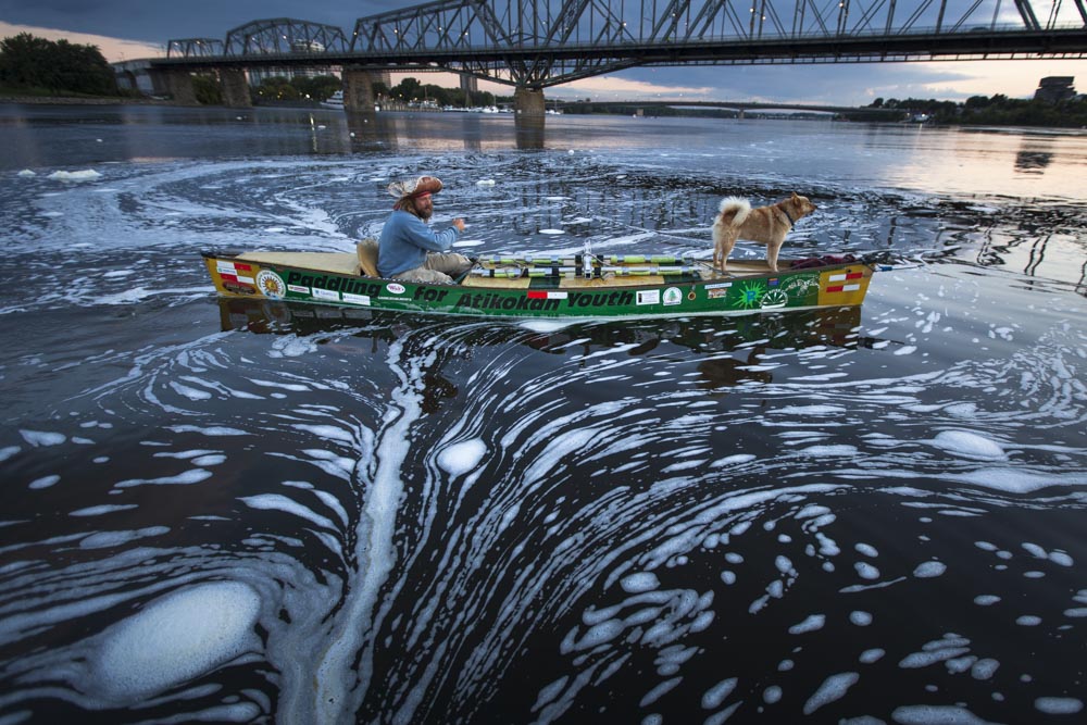  Mike Ranta and Spitzii solo canoed twice, in 2014 and 2016, from the Pacific Ocean at Vancouver, BC, to the Atlantic Ocean on Canada's East coast. The trips spanned 214 days and 200 days, making Ranta the first person in history to connect the coast