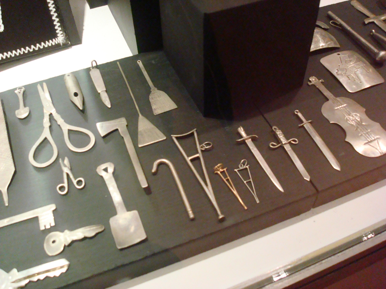 While at the Society of Biblical Literature’s International Meeting, I visited the Museo de Arte Popular José Hernández . They have an exhibit on Argentine exvotos. These are objects left in churches or at shrines as offerings in fulfillment of a vow or in gratitude.