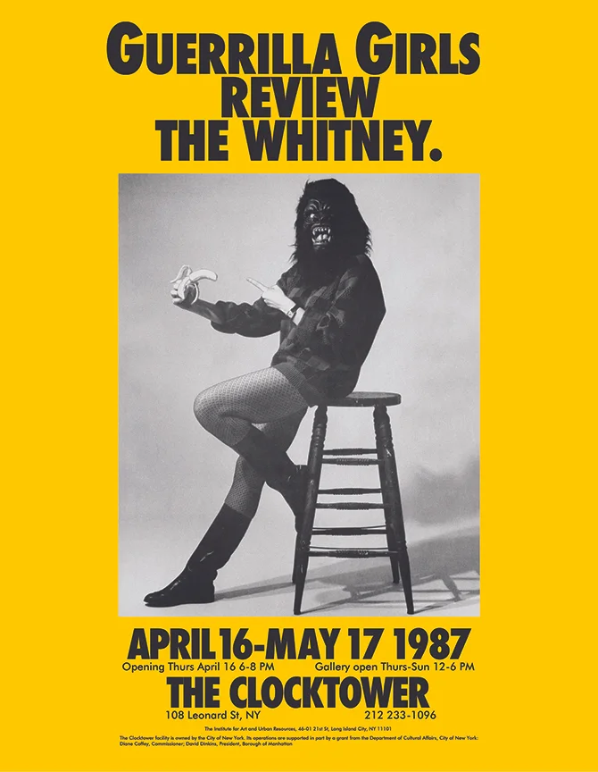 GUERRILLA GIRLS REVIEW THE WHITNEY.