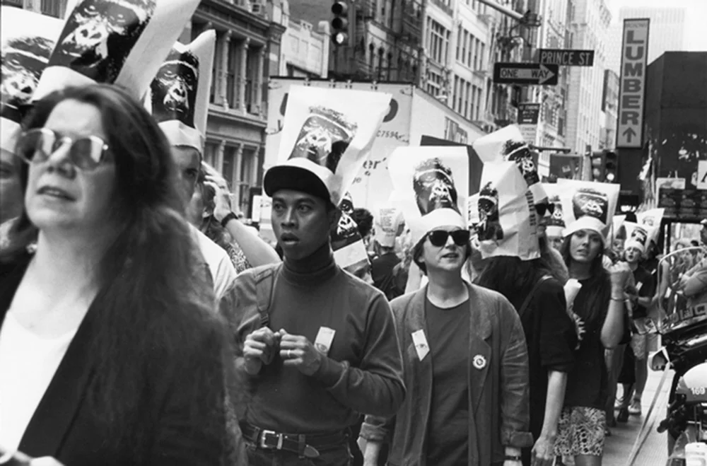 GUGGENHEIM PROTEST WITH WOMEN'S ACTION COALITION