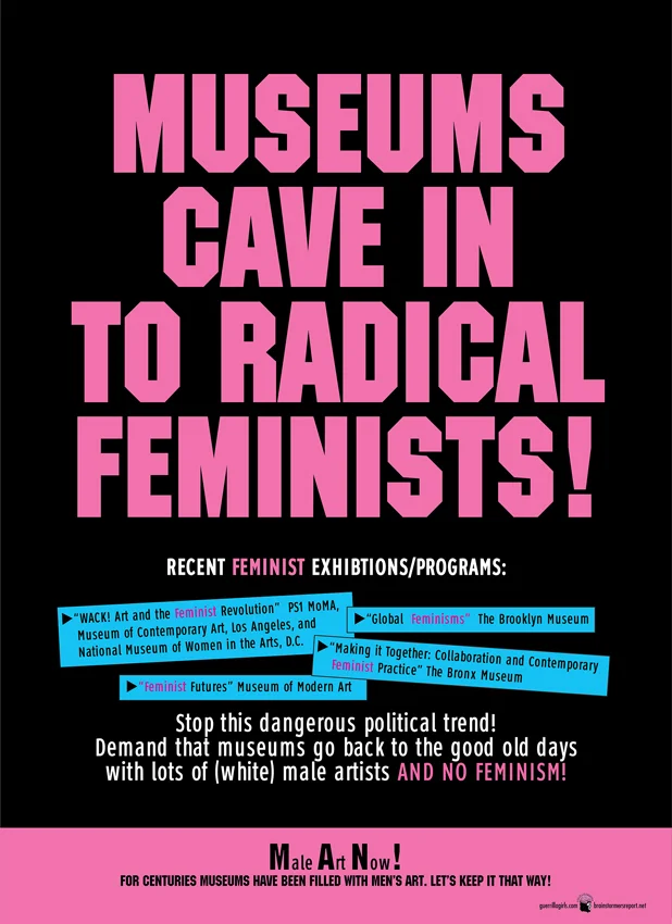 MUSEUMS CAVE IN TO RADICAL FEMINISTS!