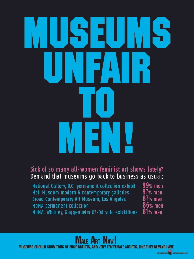 MUSEUMS UNFAIR TO MEN!