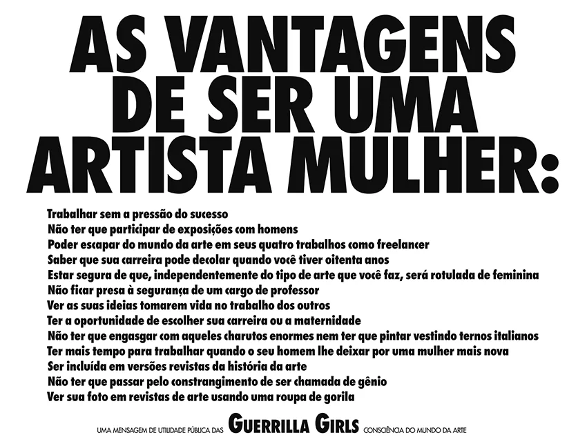 AS VANTAGENS DE SER UMA ARTISTA MULHER