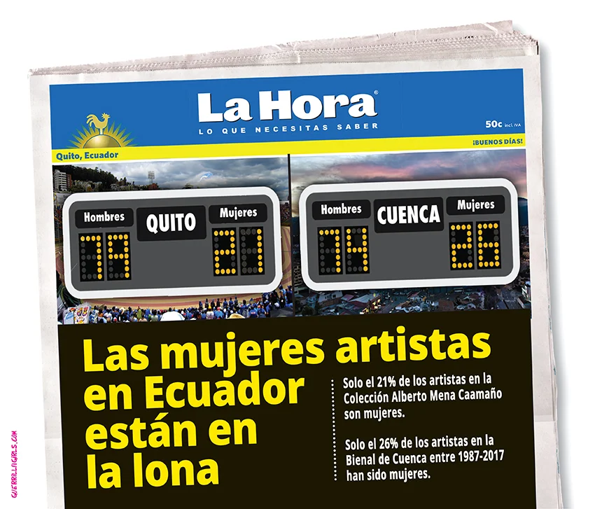 LAS MUJERES ARTISTAS EN ECUADOR ESTAN EN LA LONA