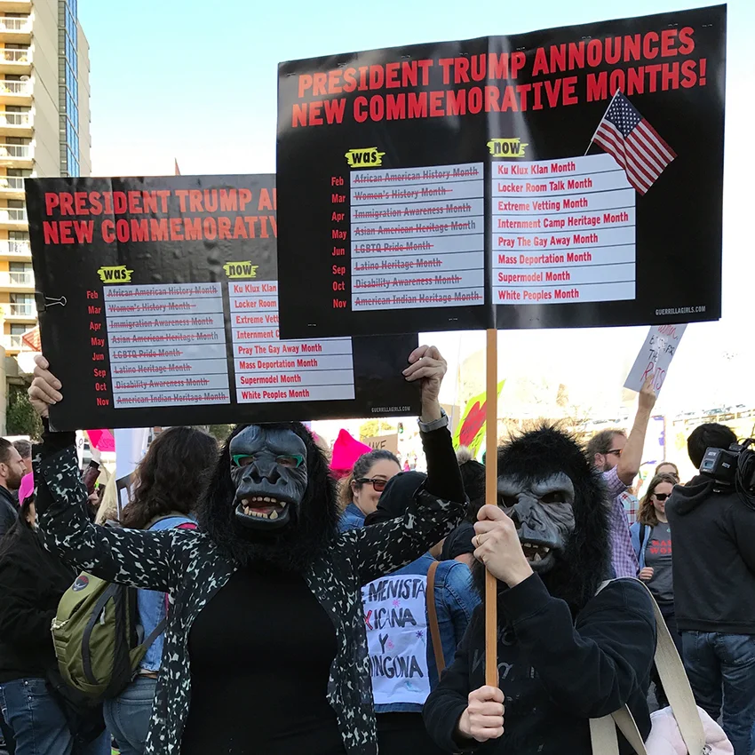 TRUMP MONTHS, WOMEN'S MARCH LOS ANGELES