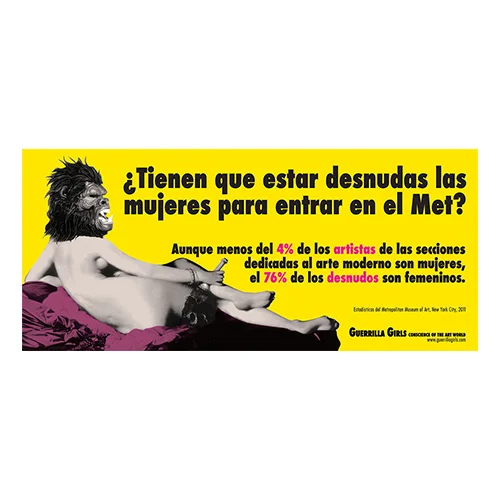 Poster: ¿Tienen que Estar Desnudas las Mujeres Para Entrar en el Met? 2012