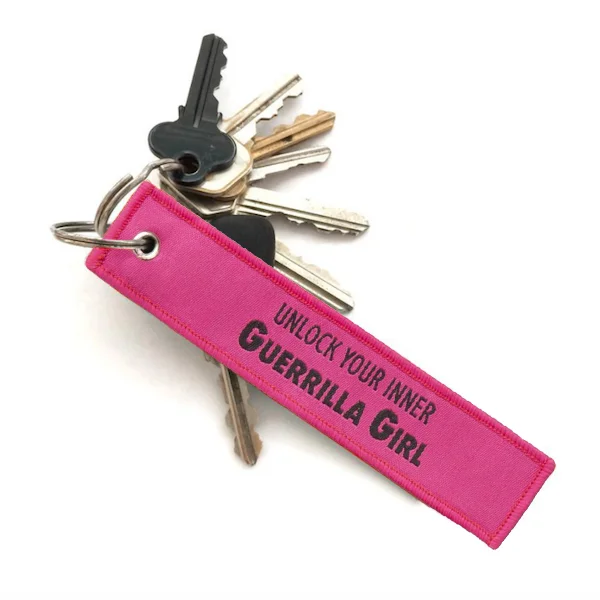 UNLOCK YOUR INNER GUERRILLA GIRL - KEYRING