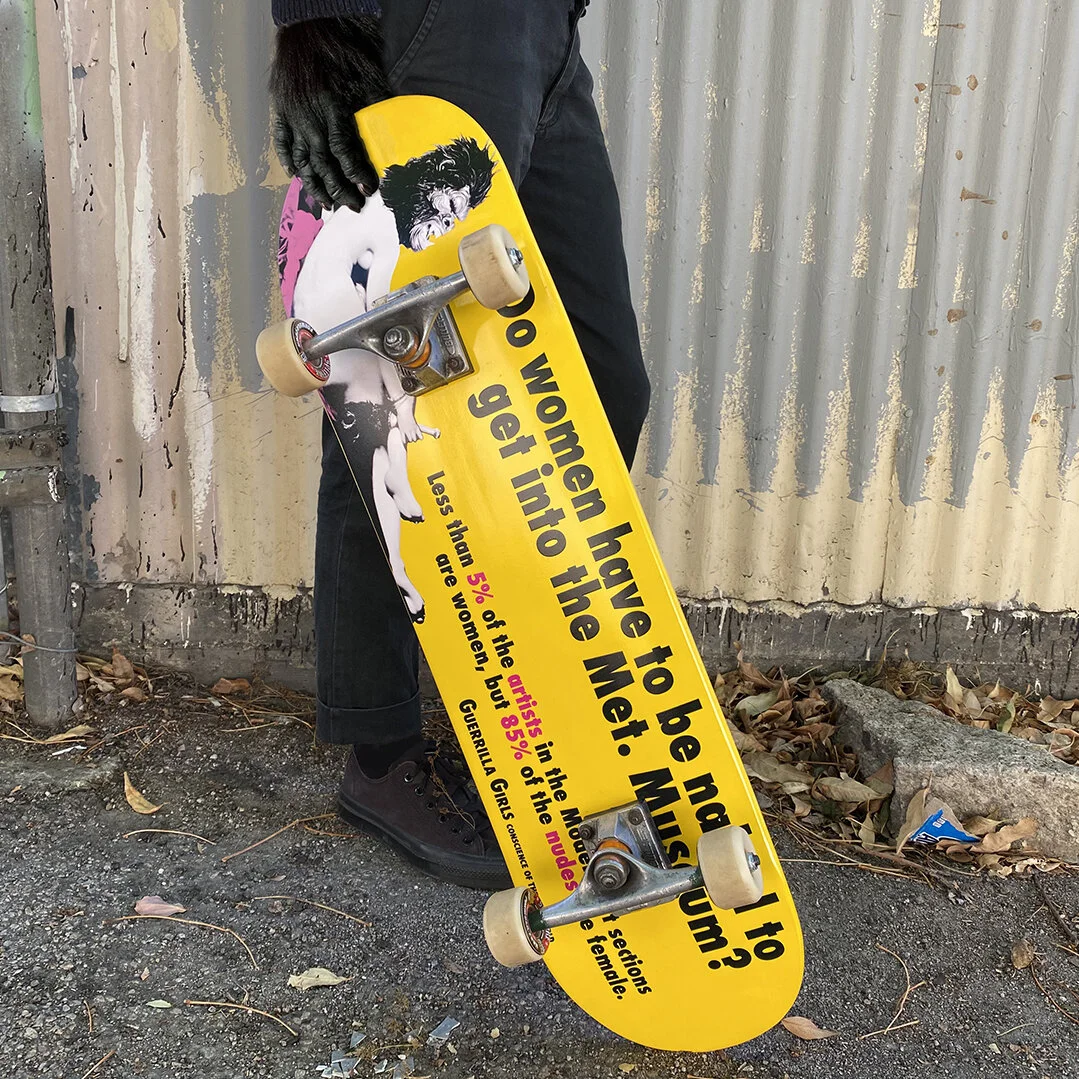 SKATE DECK: Do women have to be naked to get into the Met. Museum?