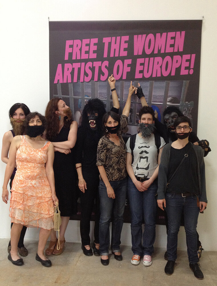 Free The Women Artists, Guerrilla Girls with Le Barbe, GDM Gallery, Palais de Tokyo, Paris, 2013