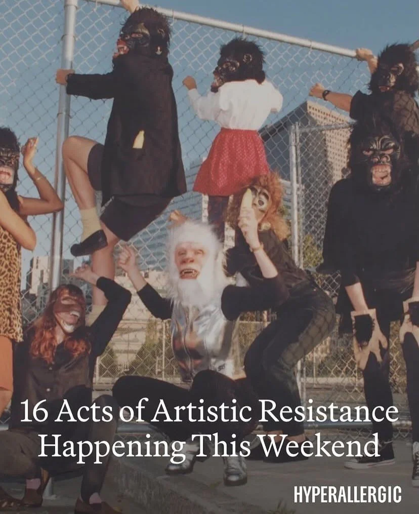 16 Acts of Artistic Resistance Happening This Weekend. Repost via @hyperallergic: Cultural workers across the US and beyond are presenting hundreds of events this weekend as part of Fall of Freedom, an art and activism series staged against the polit