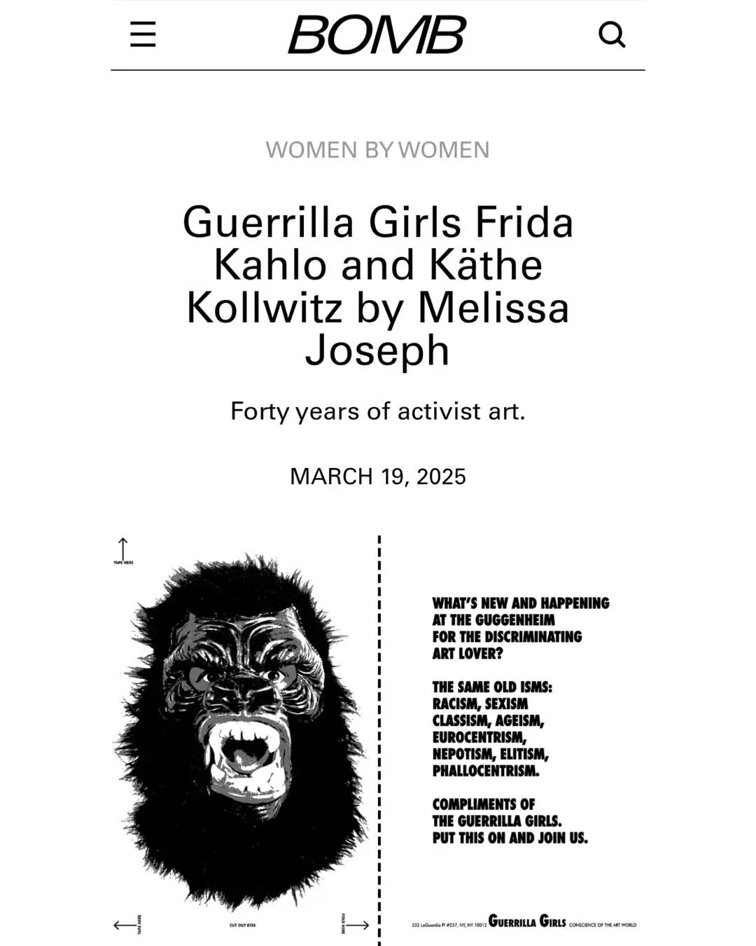 We absolutely loved talking with you @melissajoseph_art ♡♡♡ Check out her article @bombmag  and our NYC show @hannahtraoregallery💋💋

Repost from @melissajoseph_art
&bull;
It was such an honor (and more than a little intimidating) to speak candidly 