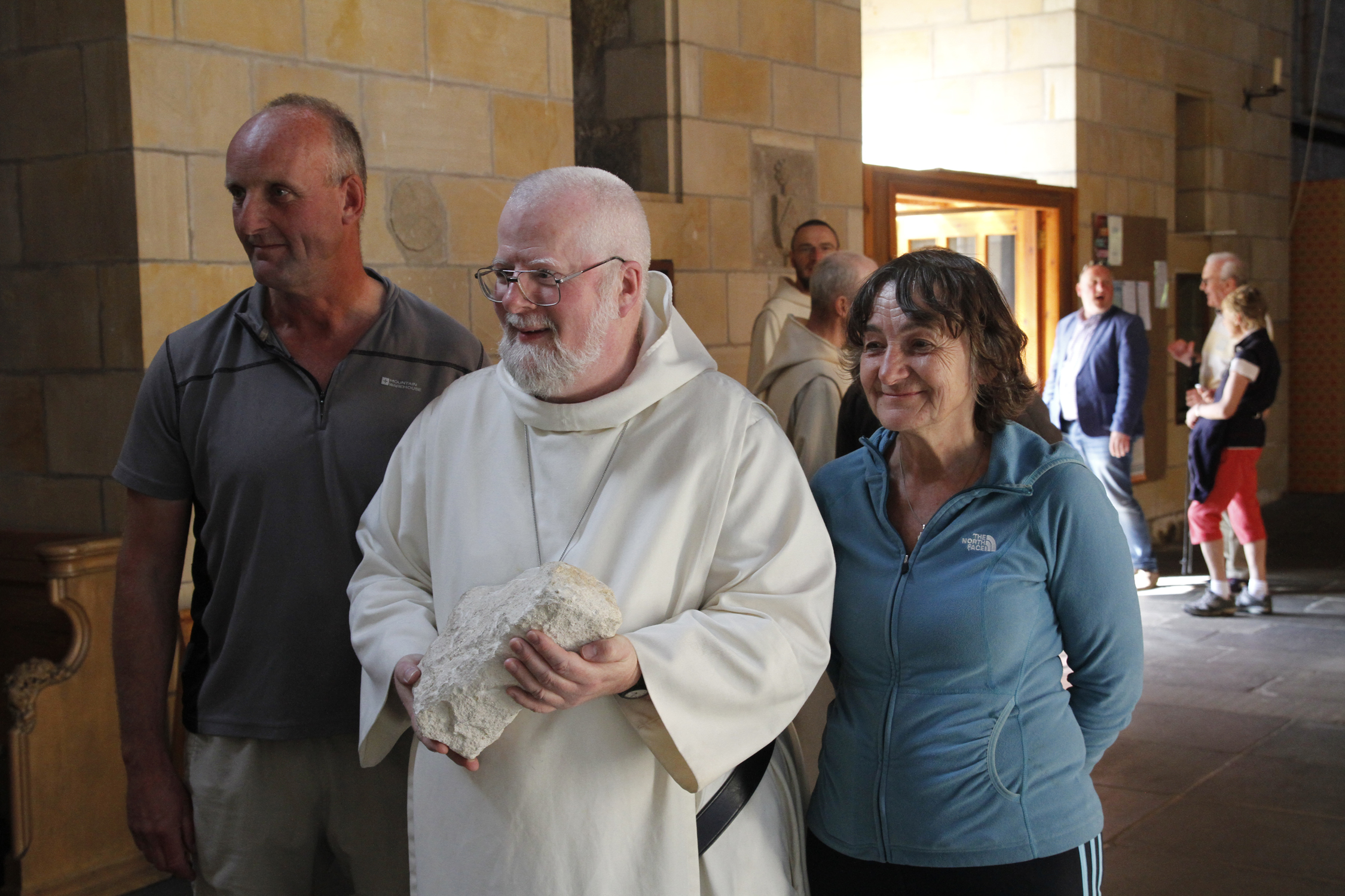Fr. Abbot, Al Monkman, Maria Byron and the Stone