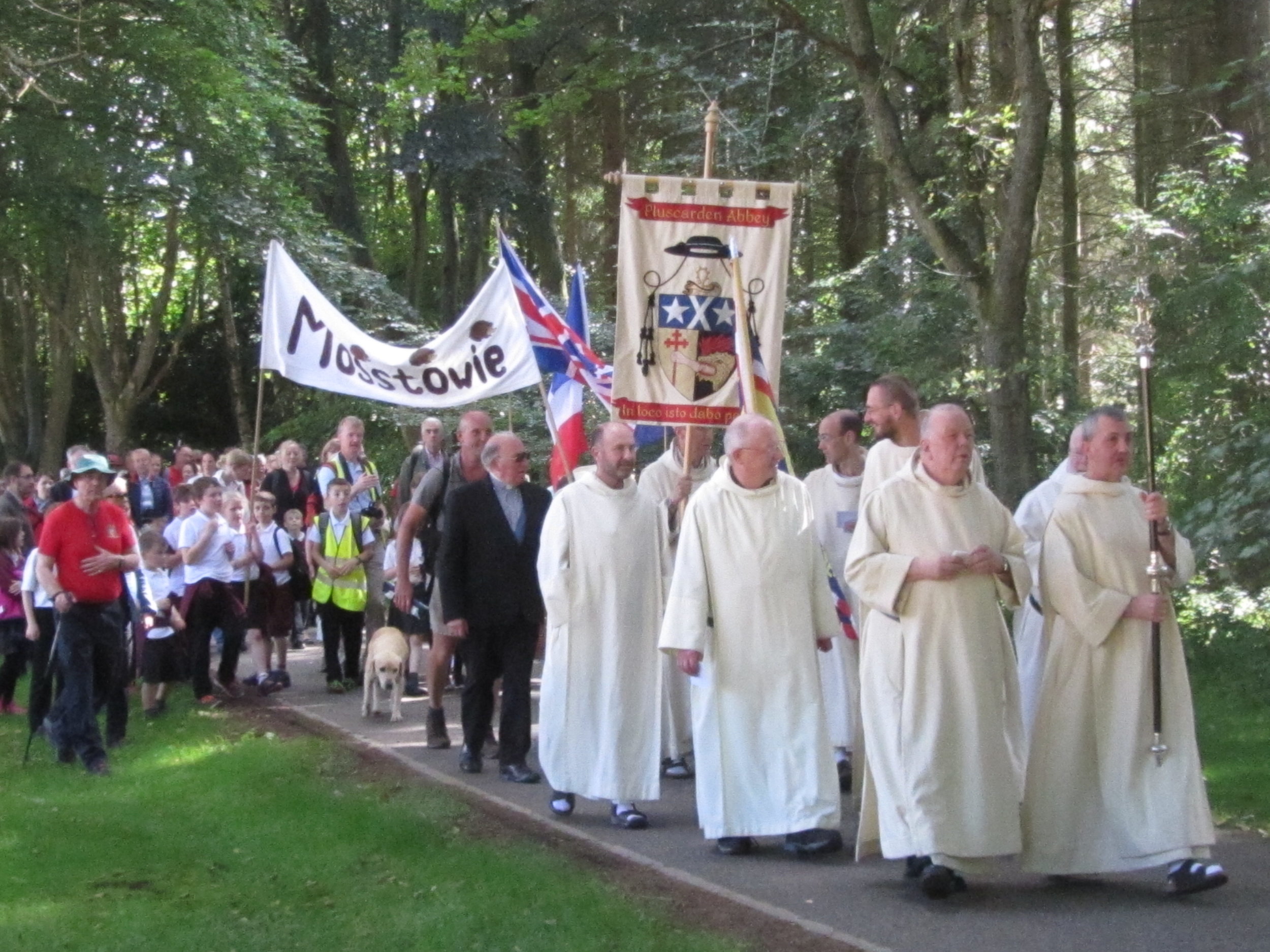 The final Procession up the Drive2.JPG