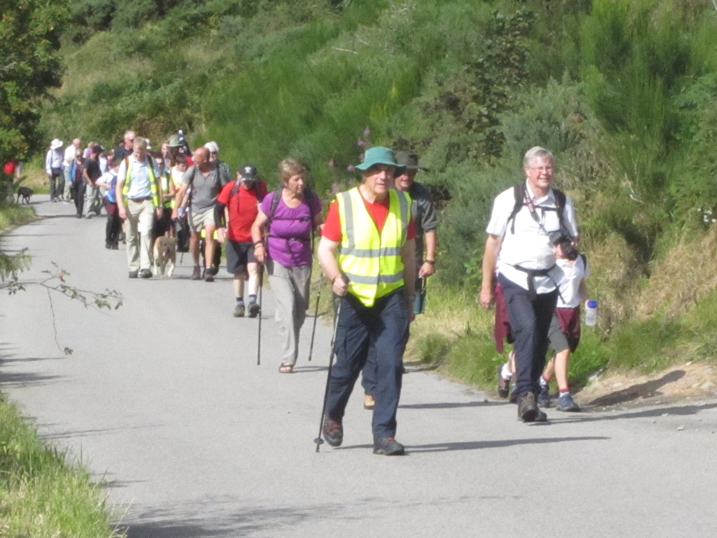 Walkers on the final stretch