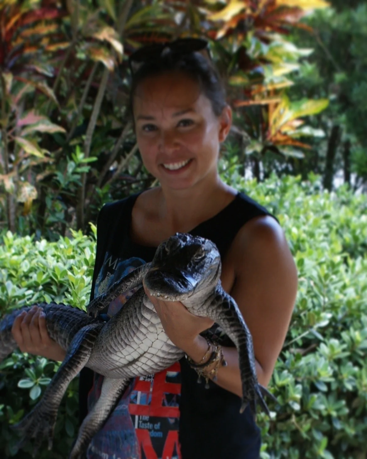 This two year old alligator was so sweet, I wanted to bring her home, but where would I put her?