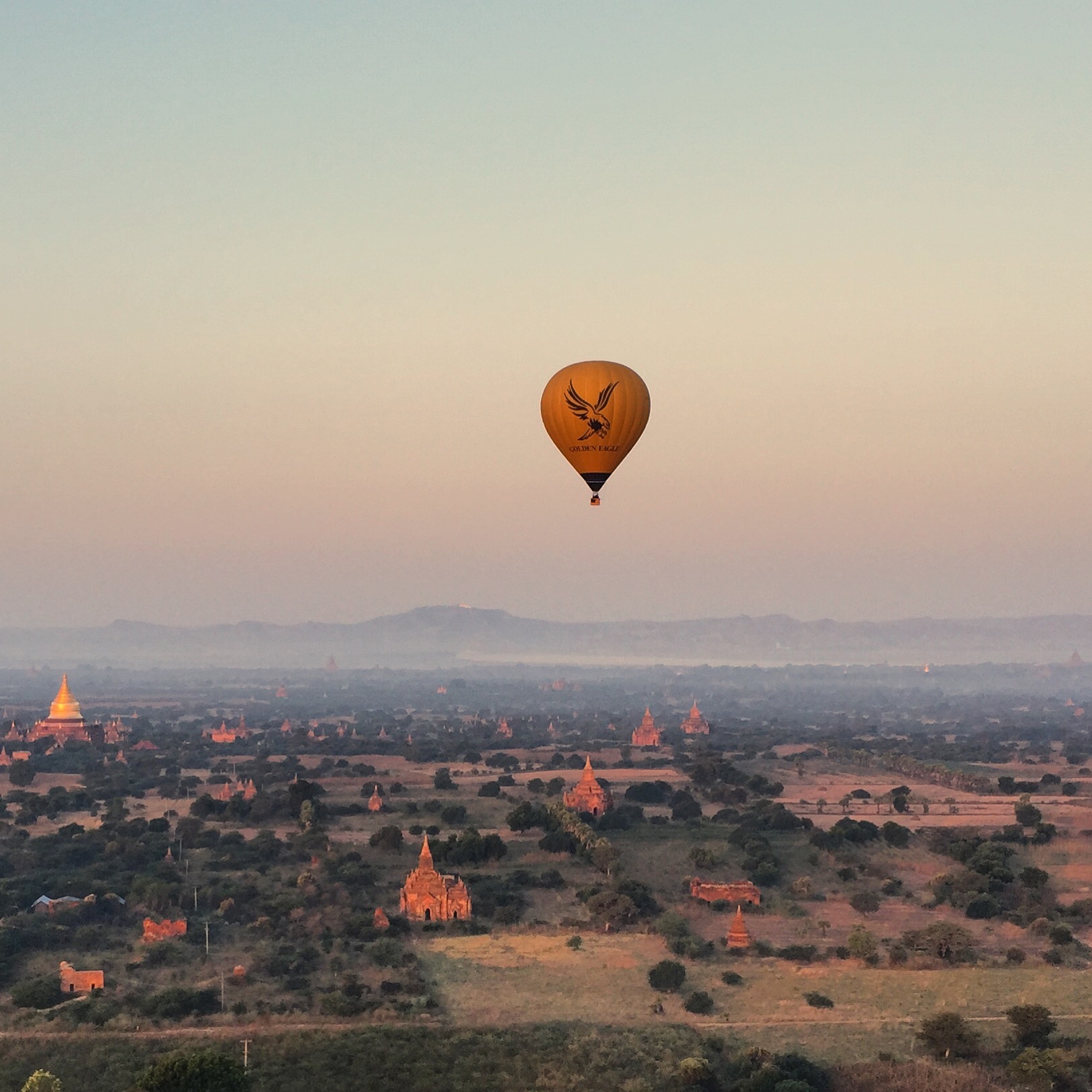The best view of Bagan is from a hot air balloon at sunrise. &nbsp;It's fun to watch the town awaken, the shepherds leading their sheep and cows to the pasture, the monks and nuns in search of alms, and the farmers tending to their crops. &nbsp;It's…