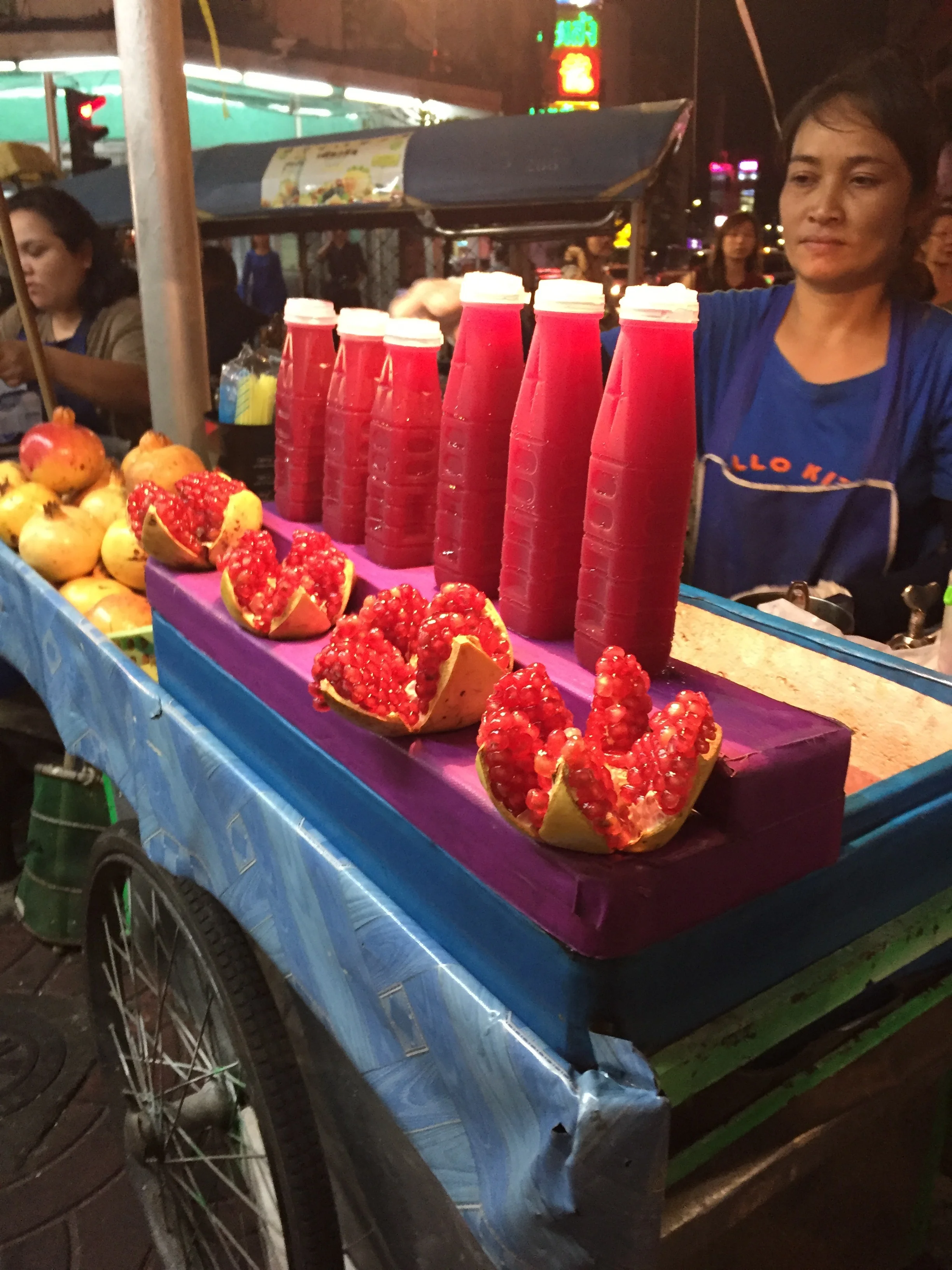 Anyone want a bottle of fresh pomegranate juice?