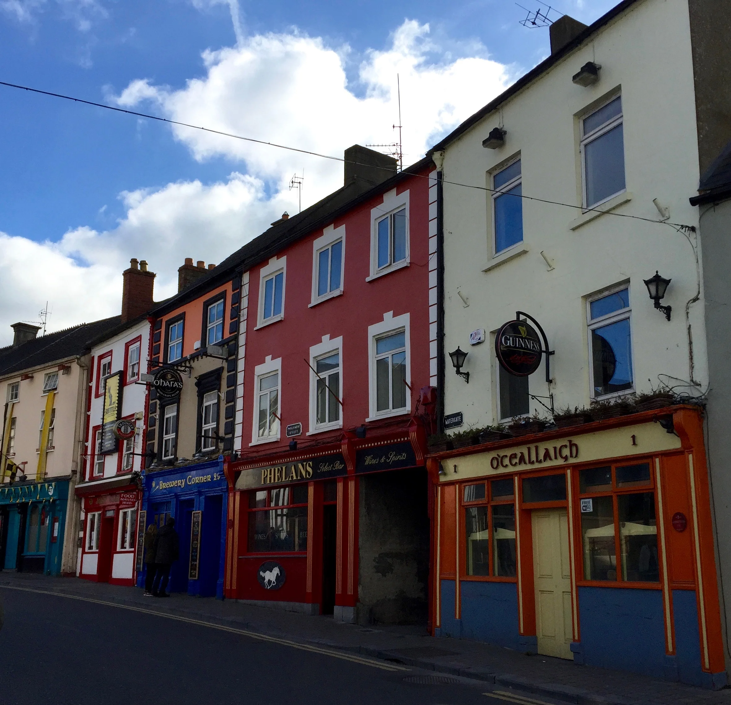 Kilkenny was the most delightful town, like Salem, Mass., it has a history of witch hunts, and a castle that overlooks the village. 