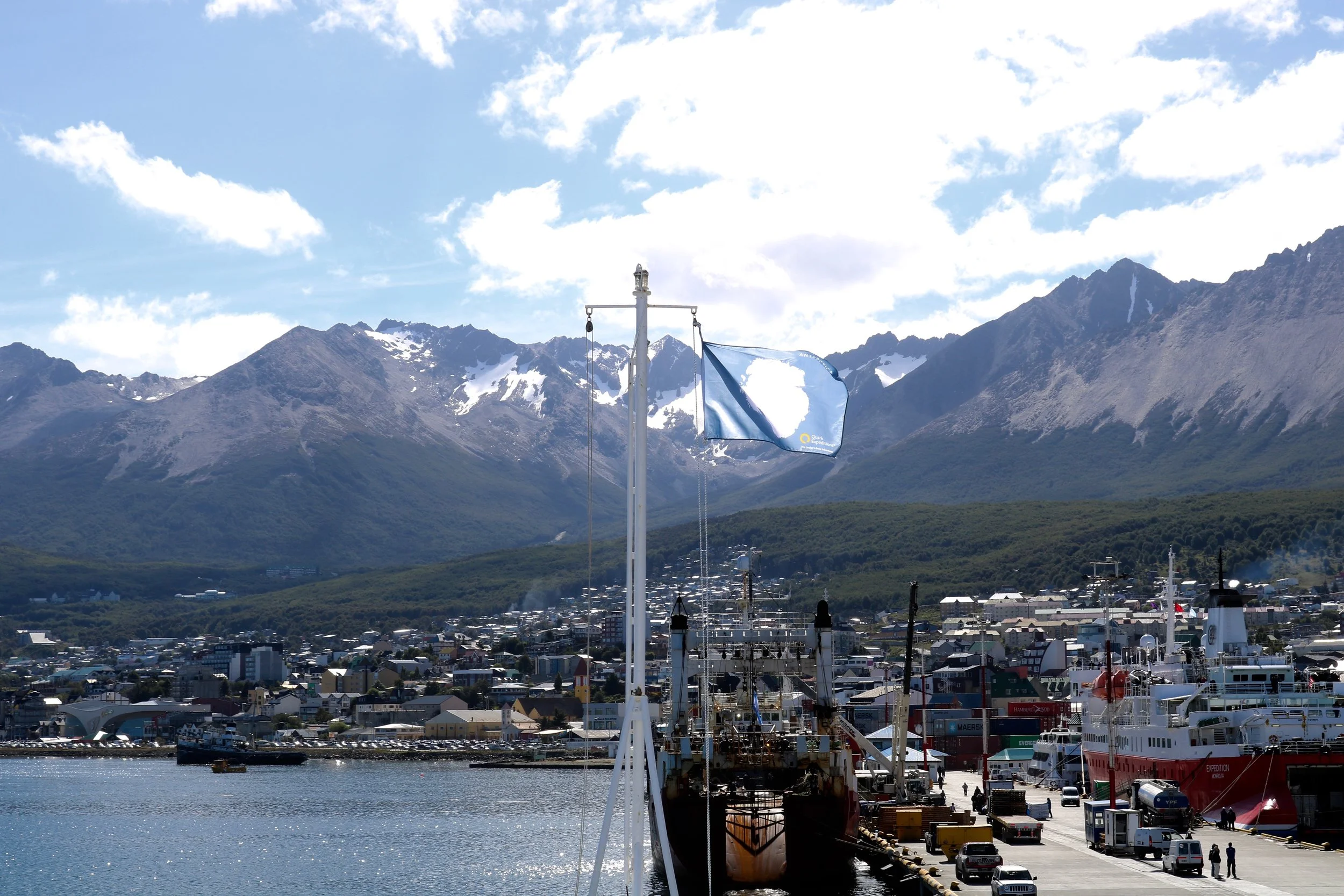 Ushuaia, Argentina is the Southernmost part of South America, as seen from the Ocean Endeavor, my home for the next 9 days.