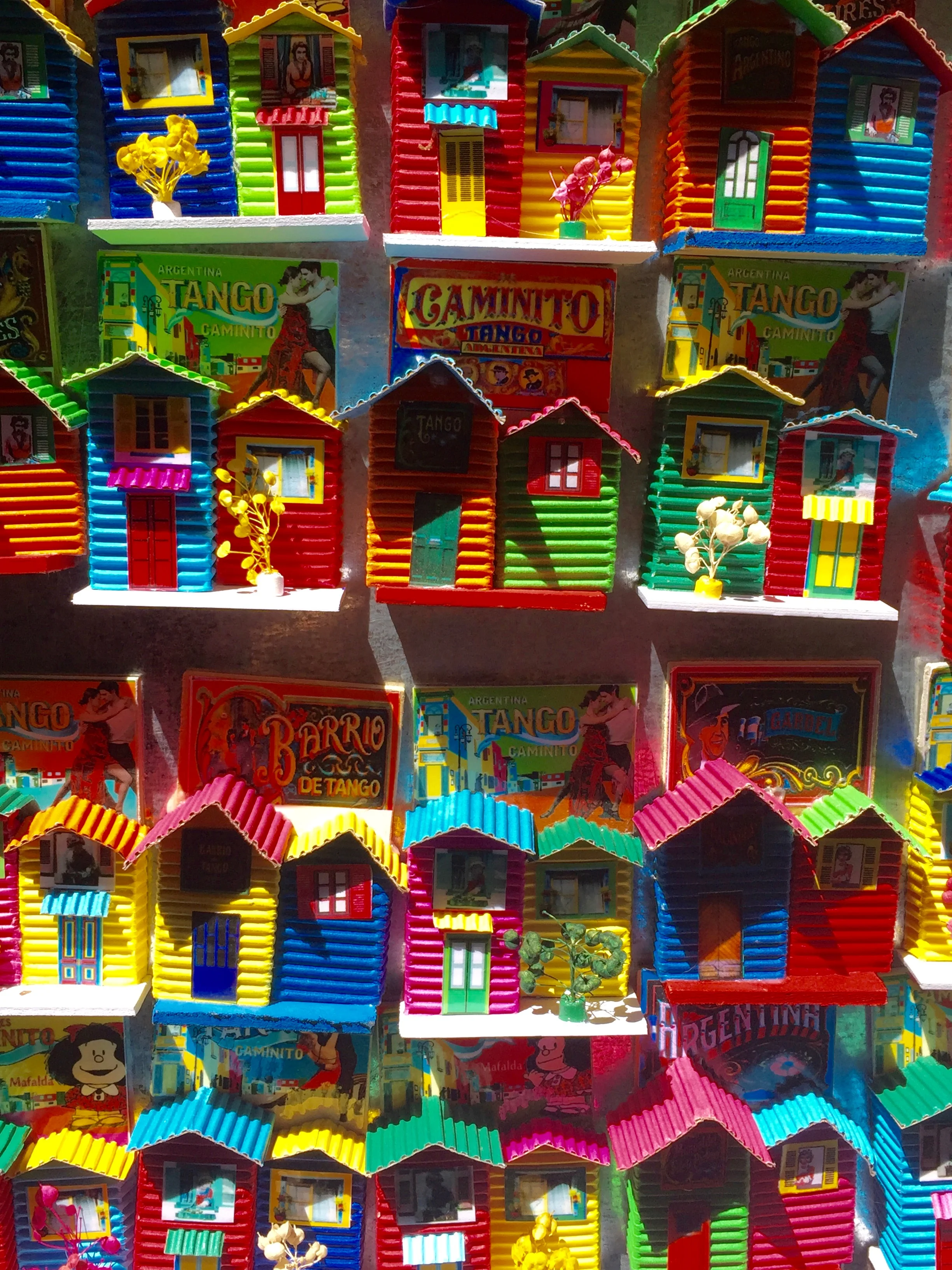 The neighborhood is more touristy than the other places I had visited while in Buenos Aires, but I felt it was necessary to check it out. And sometimes, it's fun to wander through tchotchke shops and watch tango dancers and other street performers in an inauthentic "Argentinian" world.