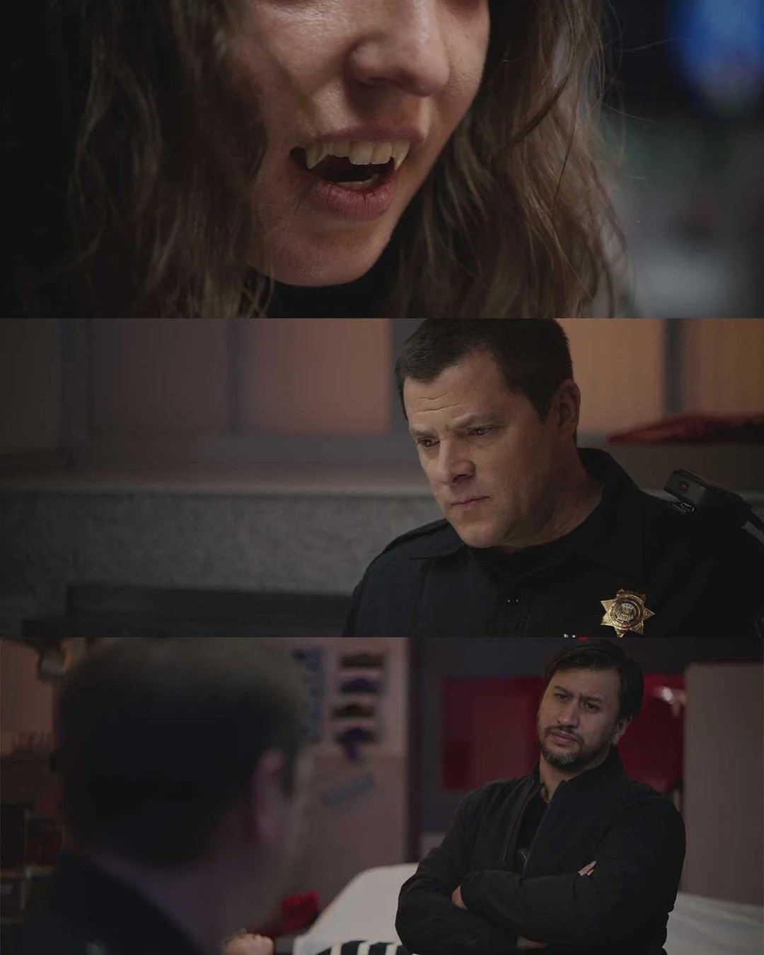 Lighting Breakdown.
.
For a dramatic night scene, I backlight everything, fill the shadows with a little bit of blue light (we went with a 1200x instead of the Novas in the overhead), and try not to be too afraid of the dark. Apologies for the hand d