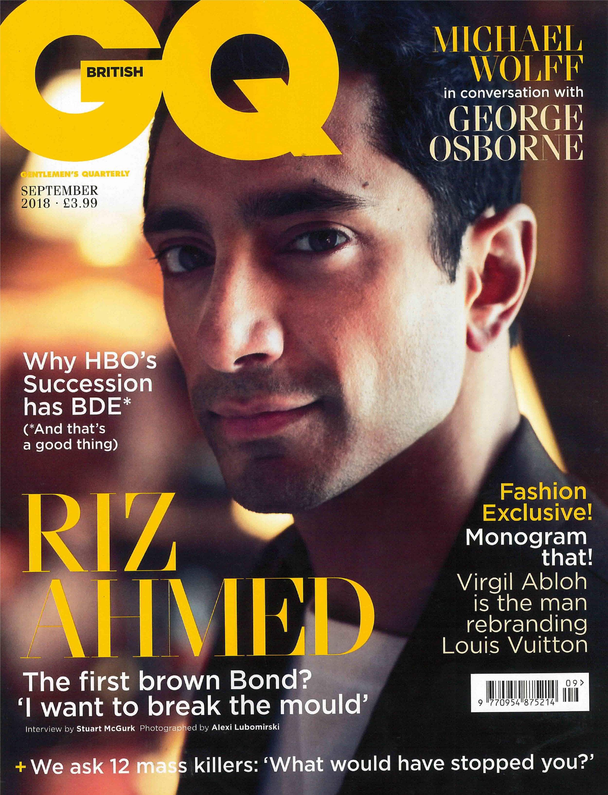 BRITISH GQ MAGAZINE SEPTEMBER 2018